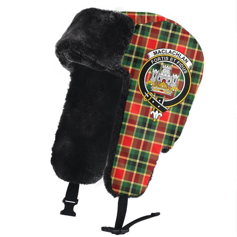 MacLachlan Hunting Modern Tartan Classic Crest Trapper Hat