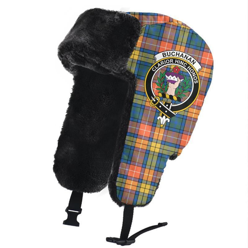 Buchan Ancient Tartan Classic Crest Trapper Hat