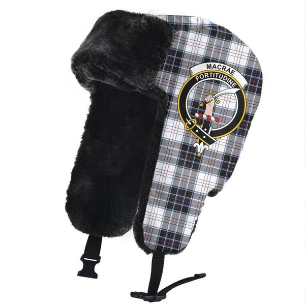 MacRae Dress Modern Tartan Classic Crest Trapper Hat