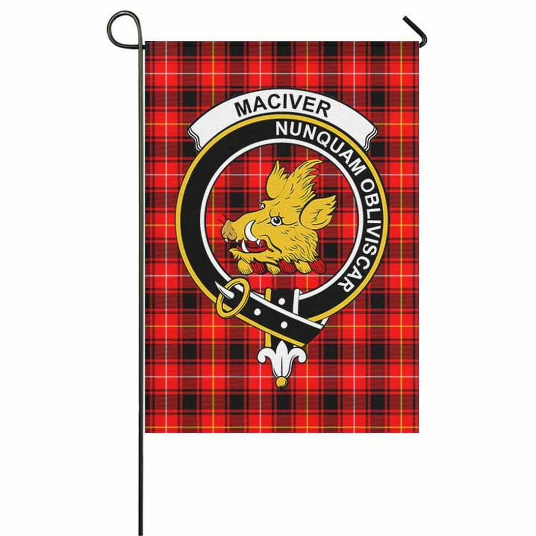 MacIver Tartan Classic Crest Garden Flag