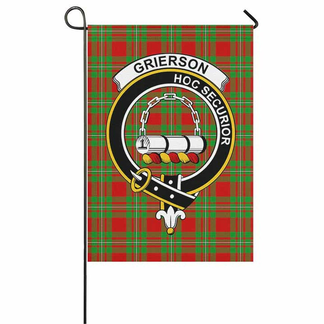 Grierson Tartan Classic Crest Garden Flag