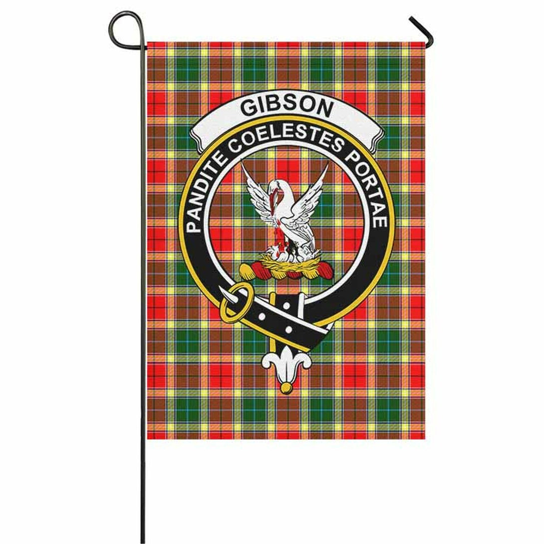 Gibson Tartan Classic Crest Garden Flag