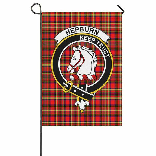 Hepburn Tartan Classic Crest Garden Flag