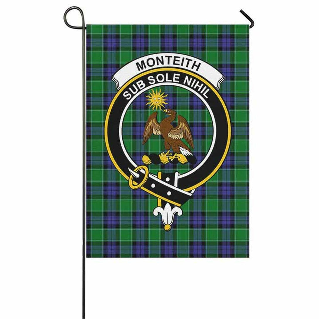 Monteith Tartan Classic Crest Garden Flag