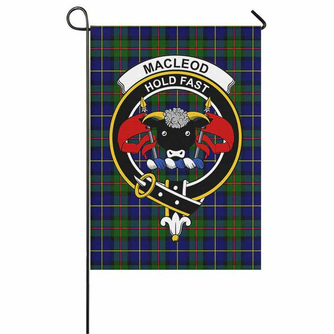 MacLeod of Lewis Tartan Classic Crest Garden Flag