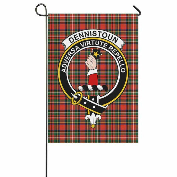 Dennistoun Tartan Classic Crest Garden Flag