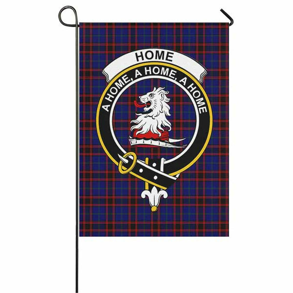 Home (or Hume) Tartan Classic Crest Garden Flag