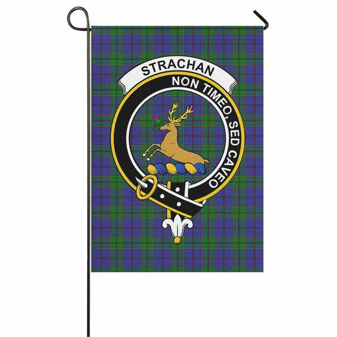 Strachan Tartan Classic Crest Garden Flag