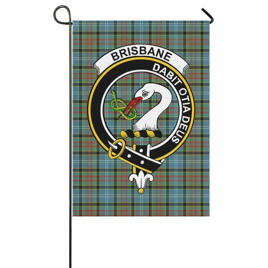 Brisbane Tartan Classic Crest Garden Flag