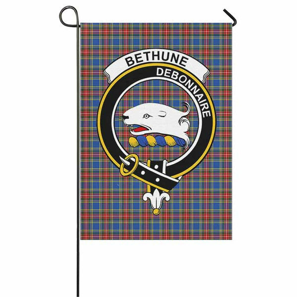 Bethune Tartan Classic Crest Garden Flag