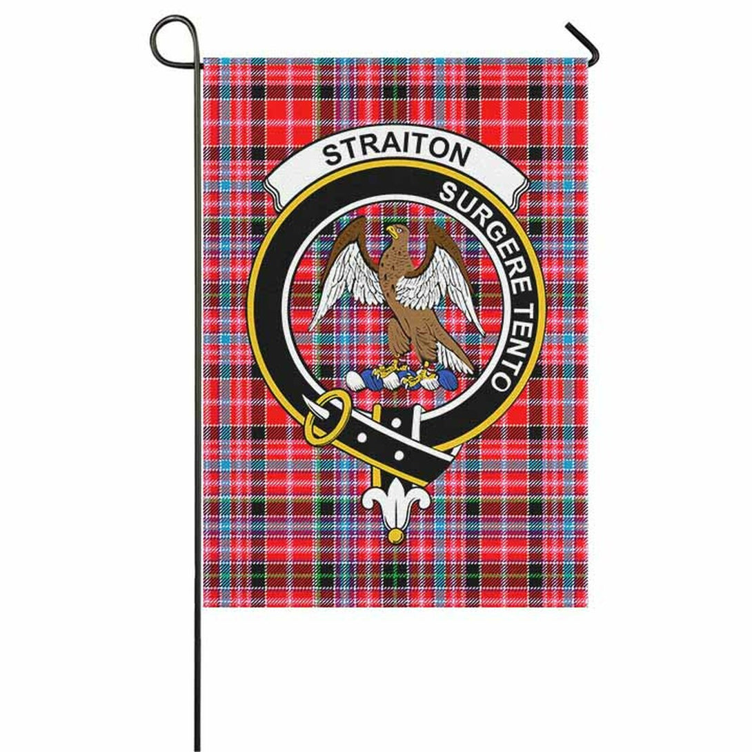 Straiton Tartan Classic Crest Garden Flag