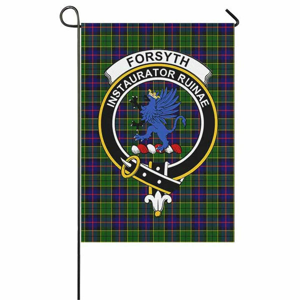 Forsyth Tartan Classic Crest Garden Flag