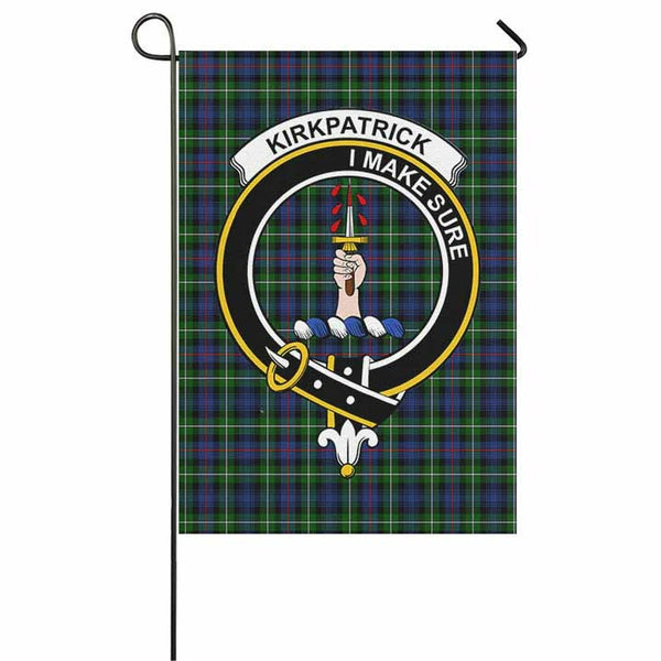 Kirkpatrick Tartan Classic Crest Garden Flag