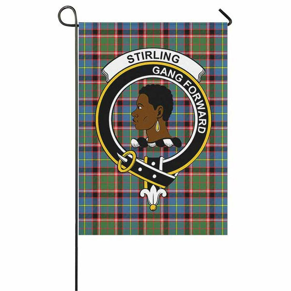 Stirling (of Keir) Tartan Classic Crest Garden Flag