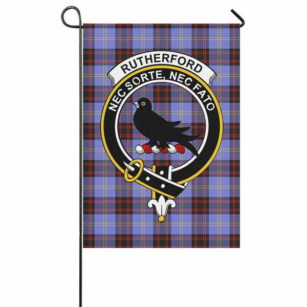 Rutherford Tartan Classic Crest Garden Flag