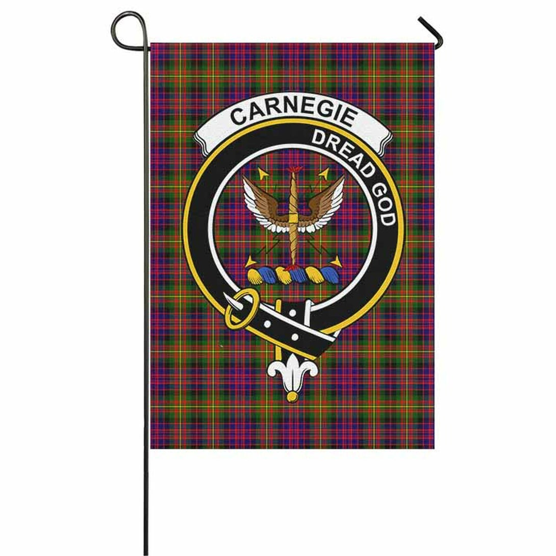 Carnegie Tartan Classic Crest Garden Flag