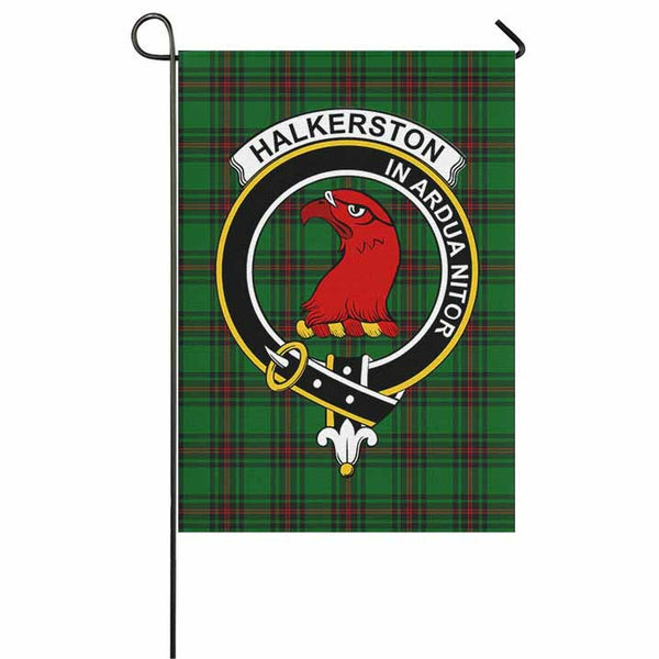 Halkerston Tartan Classic Crest Garden Flag