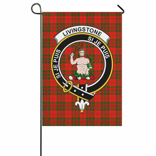 Livingstone Tartan Classic Crest Garden Flag