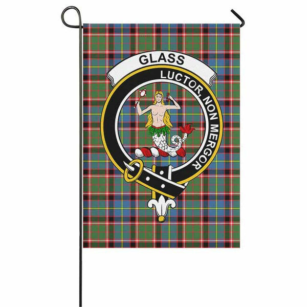 Glass Tartan Classic Crest Garden Flag