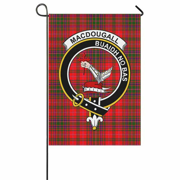 MacDougall Tartan Classic Crest Garden Flag