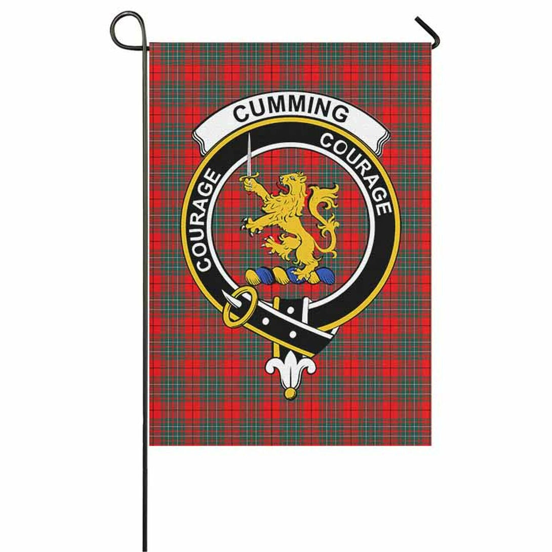 Cumming Tartan Classic Crest Garden Flag