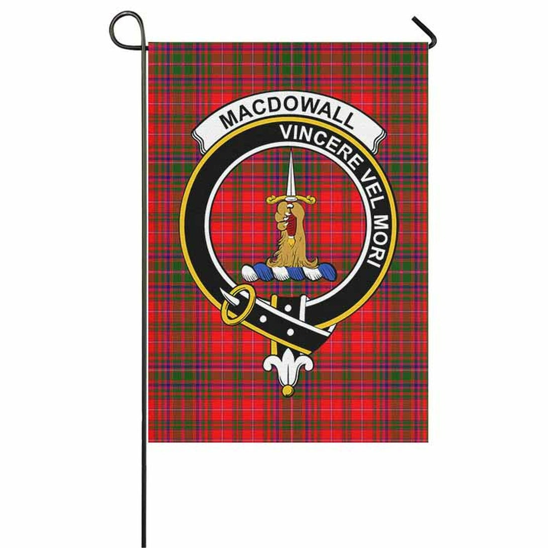 MacDowall (of Garthland) Tartan Classic Crest Garden Flag