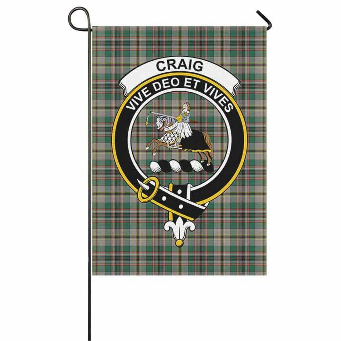 Craig Tartan Classic Crest Garden Flag