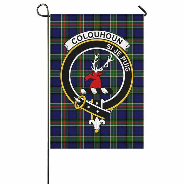 Colquhoun Tartan Classic Crest Garden Flag