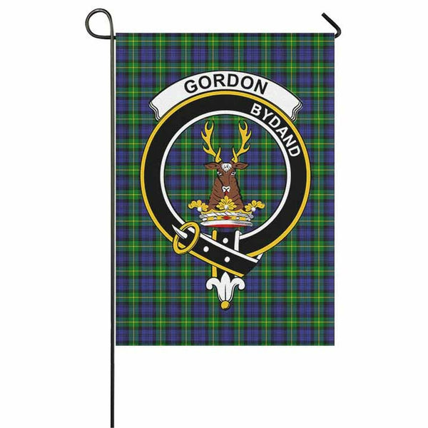 Gordon Tartan Classic Crest Garden Flag