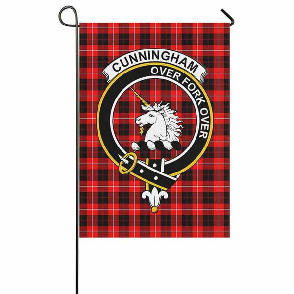 Cunningham Tartan Classic Crest Garden Flag