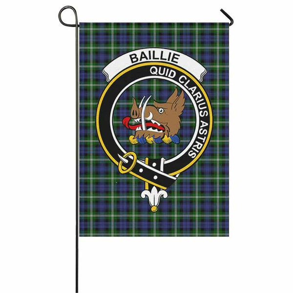 Baillie Tartan Classic Crest Garden Flag