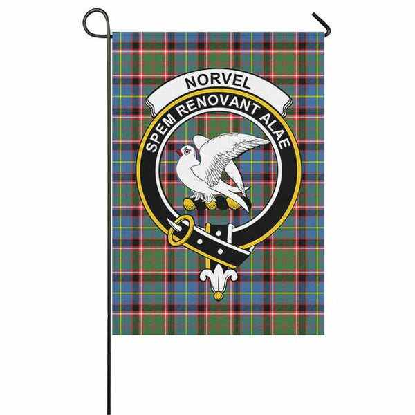 Norvel Tartan Classic Crest Garden Flag