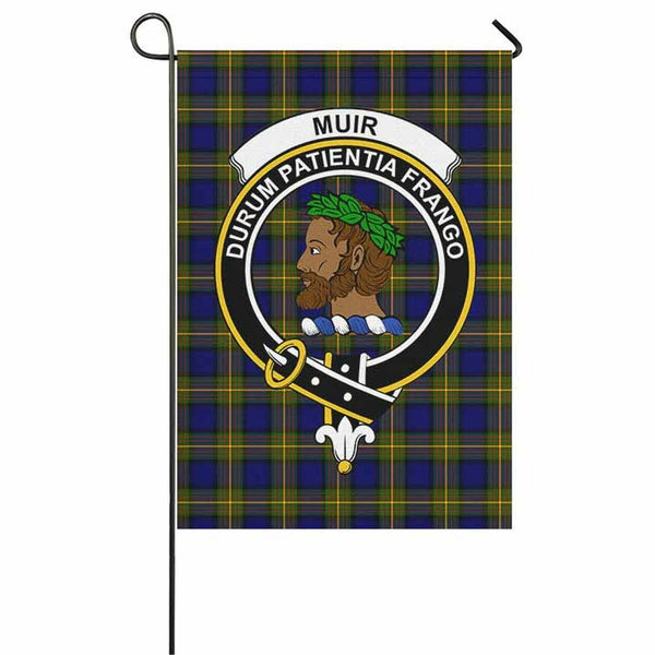 Muir Tartan Classic Crest Garden Flag