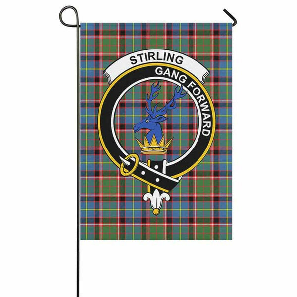 Stirling (of Cadder-Present Chief) Tartan Classic Crest Garden Flag