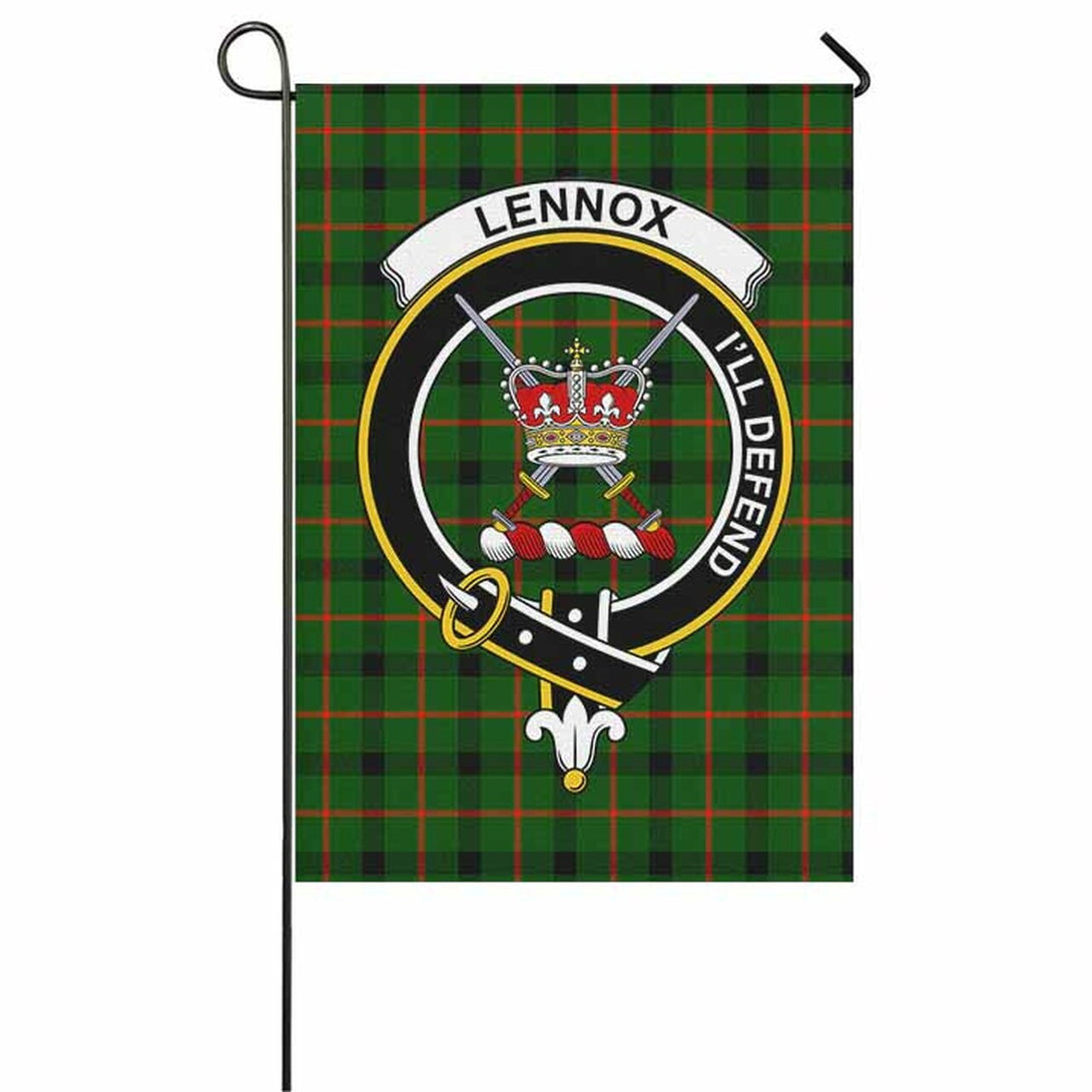 Lennox (Lennox Kincaid) Tartan Classic Crest Garden Flag