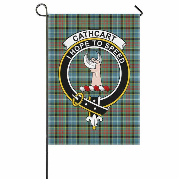 Cathcart Tartan Classic Crest Garden Flag