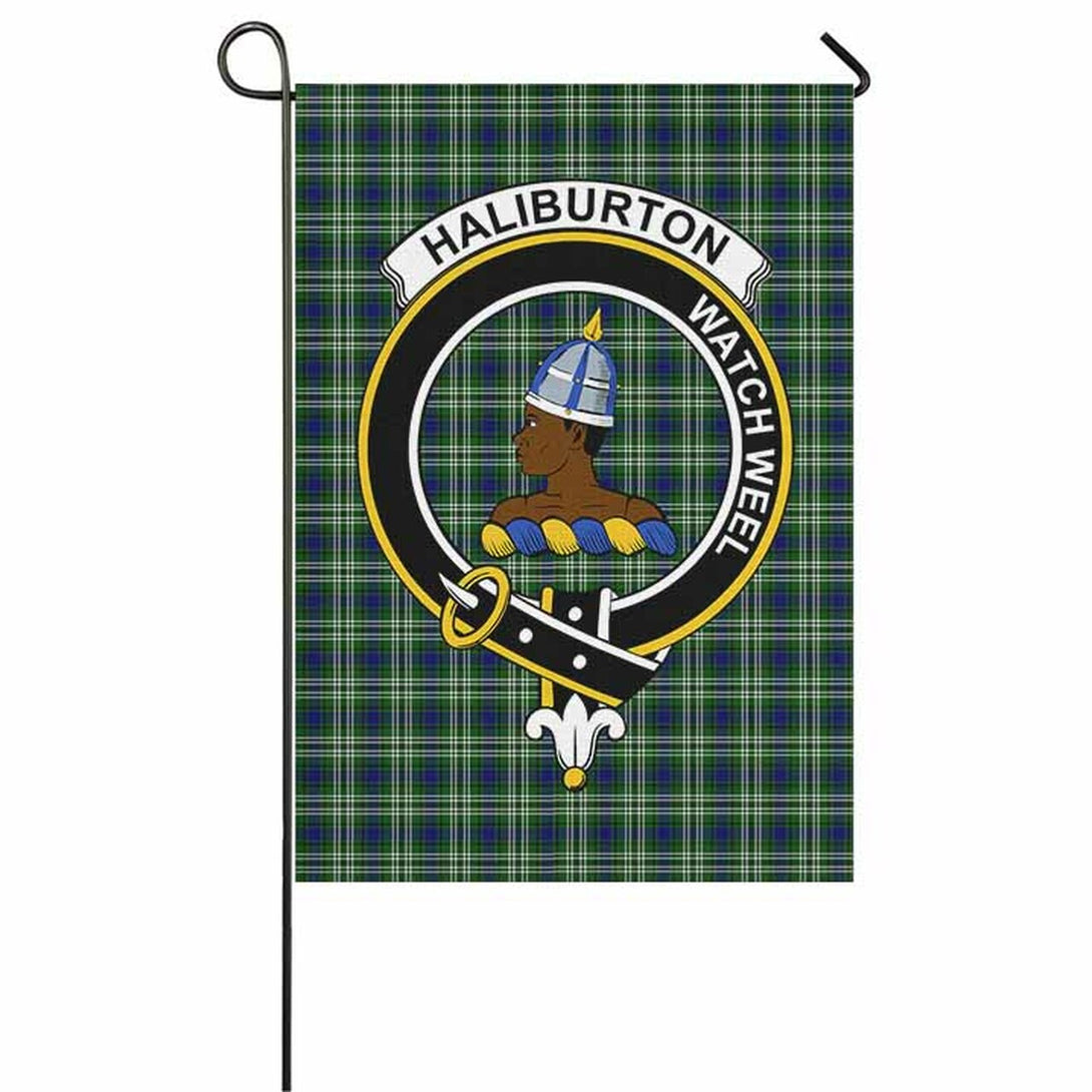 Haliburton Tartan Classic Crest Garden Flag