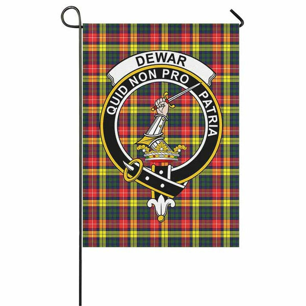 Dewar Tartan Classic Crest Garden Flag