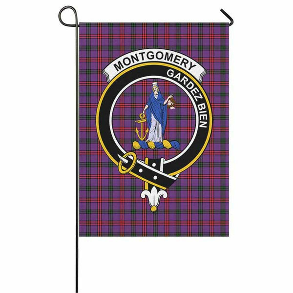 Montgomery Tartan Classic Crest Garden Flag