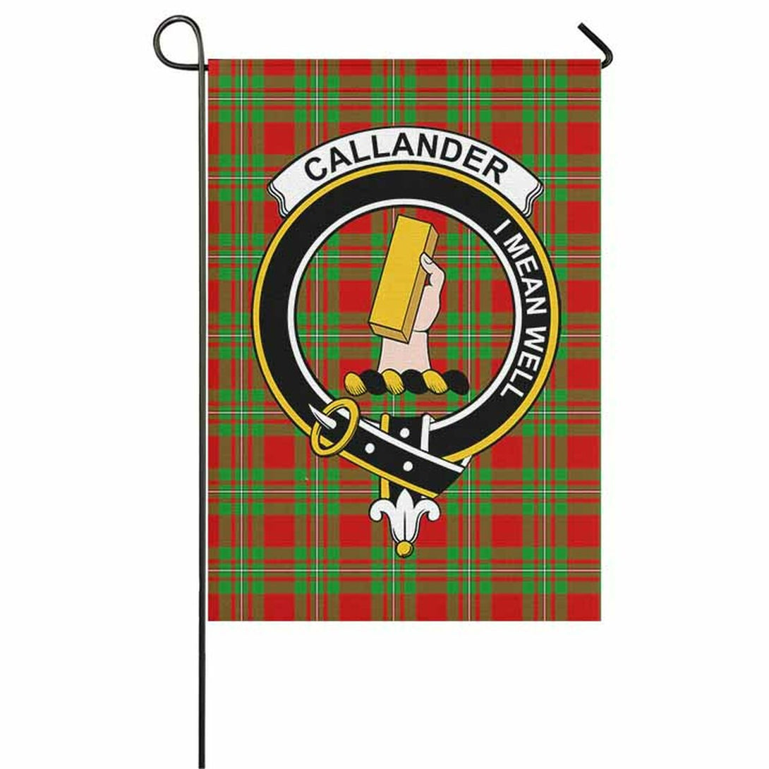 Callander Tartan Classic Crest Garden Flag