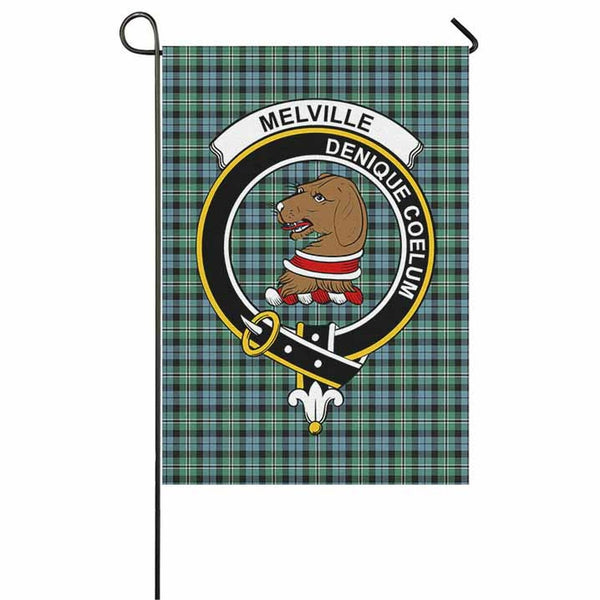 Melville Tartan Classic Crest Garden Flag