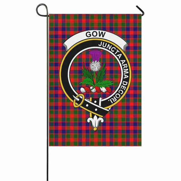 Gow (of Skeoch) Tartan Classic Crest Garden Flag