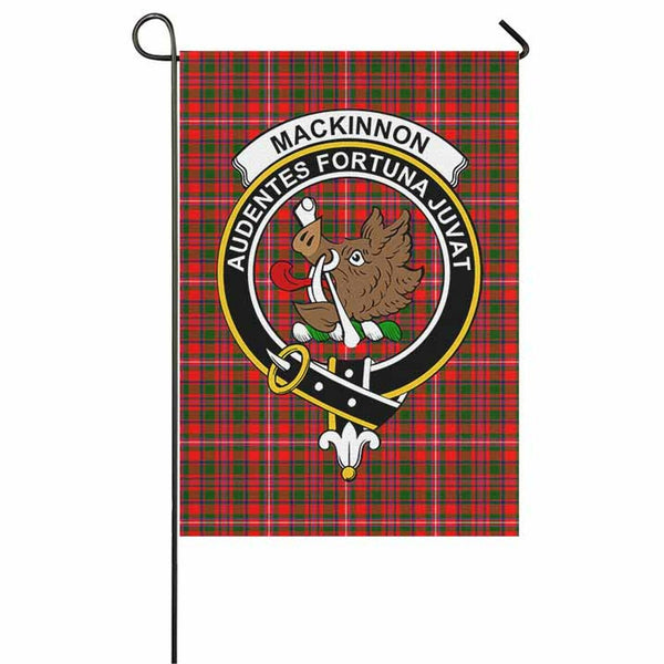 MacKinnon Tartan Classic Crest Garden Flag