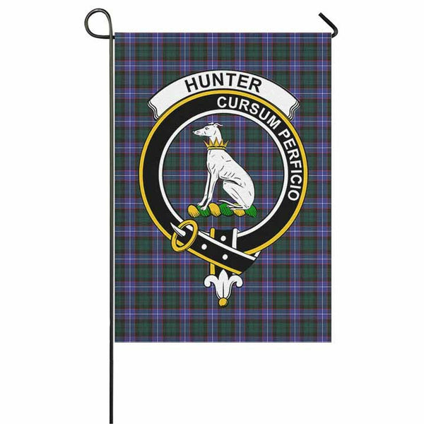 Hunter Tartan Classic Crest Garden Flag