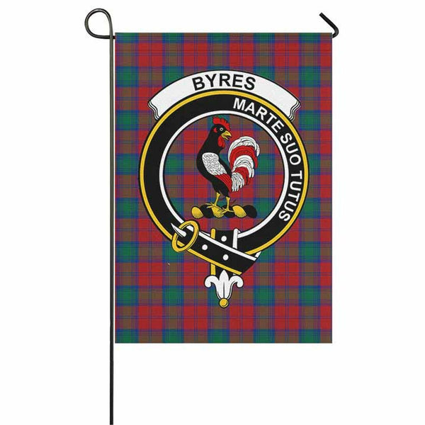 Byres Tartan Classic Crest Garden Flag