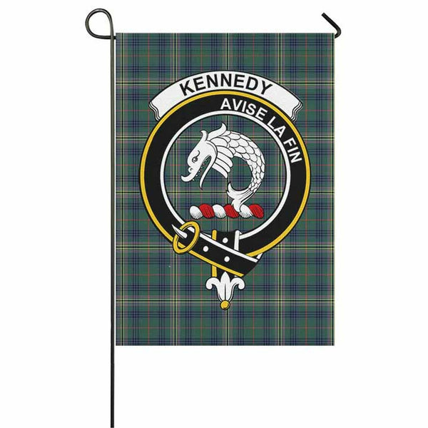 Kennedy Tartan Classic Crest Garden Flag