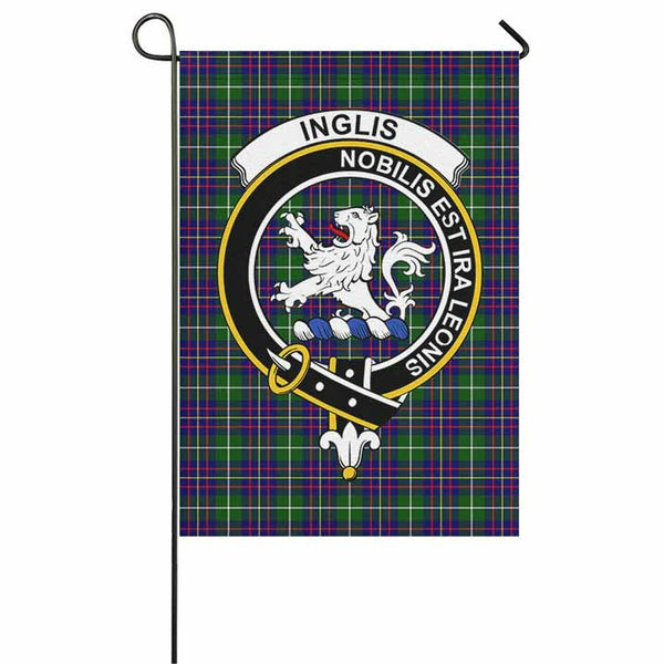 Inglis Tartan Classic Crest Garden Flag