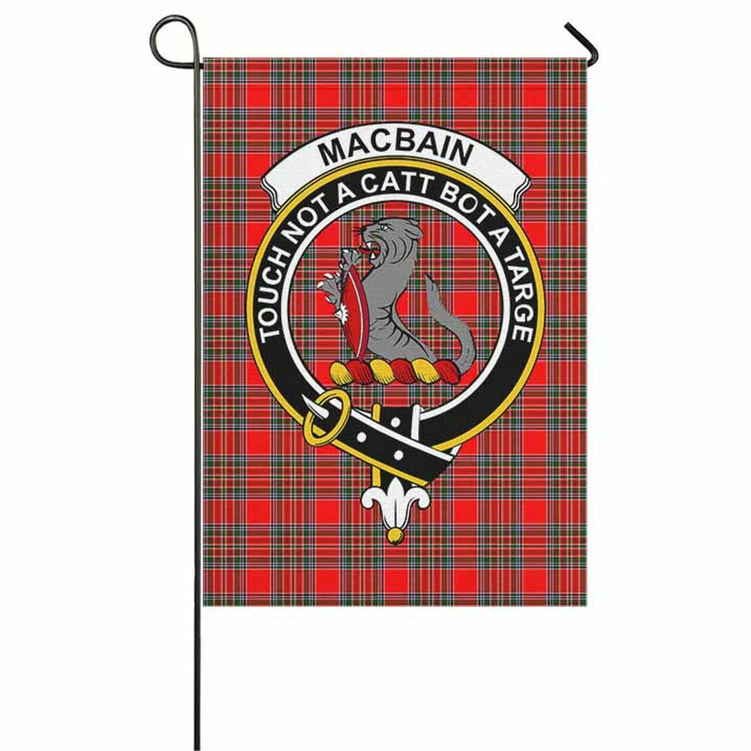 MacBain Tartan Classic Crest Garden Flag