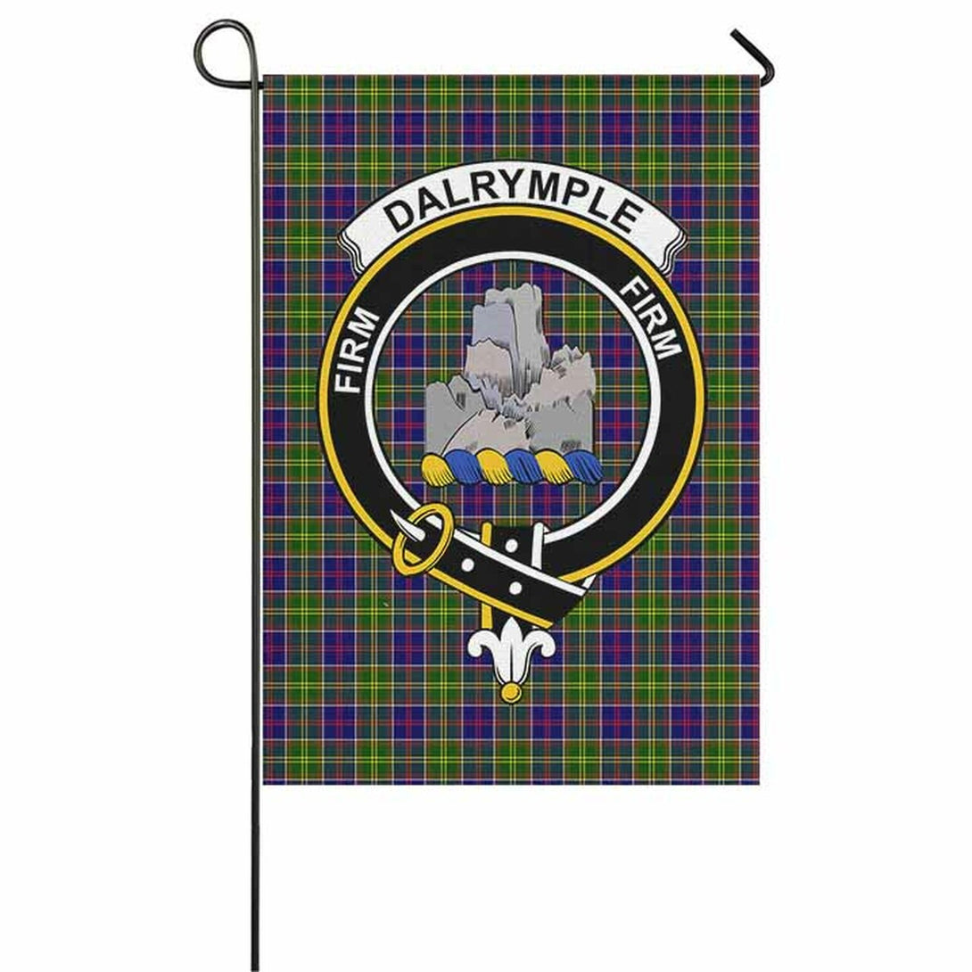 Dalrymple Tartan Classic Crest Garden Flag