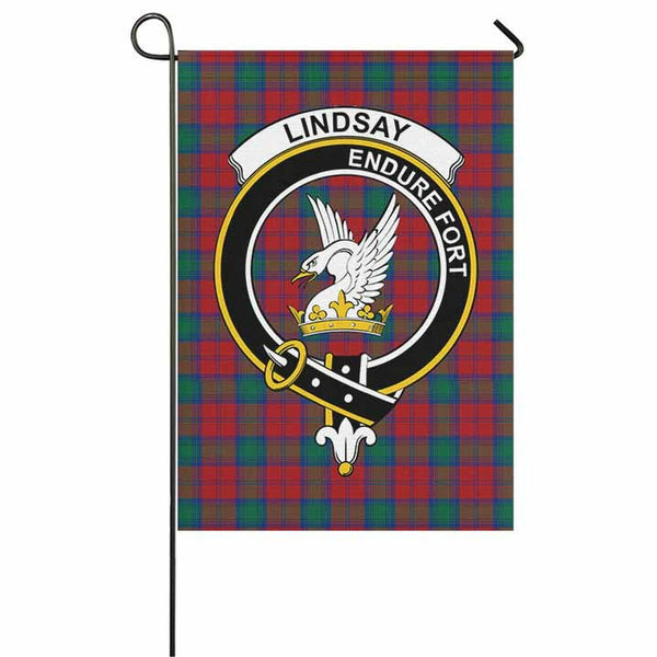 Lindsay Tartan Classic Crest Garden Flag